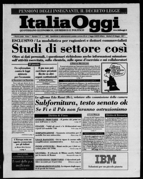 Italia oggi : quotidiano di economia finanza e politica